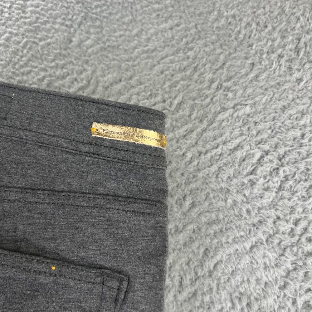 Pilcro Letterpress Serif Pants Women 30 Gray Tapered City Modern Anthropologie - Picture 7 of 13
